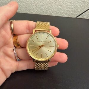 Michael Kors Gold Mesh Women's Watch